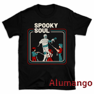 Spooky Soul Kids Tie Mummy Halloween Shirt