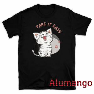 Take It Easy Cat Laugh Paws Shirt