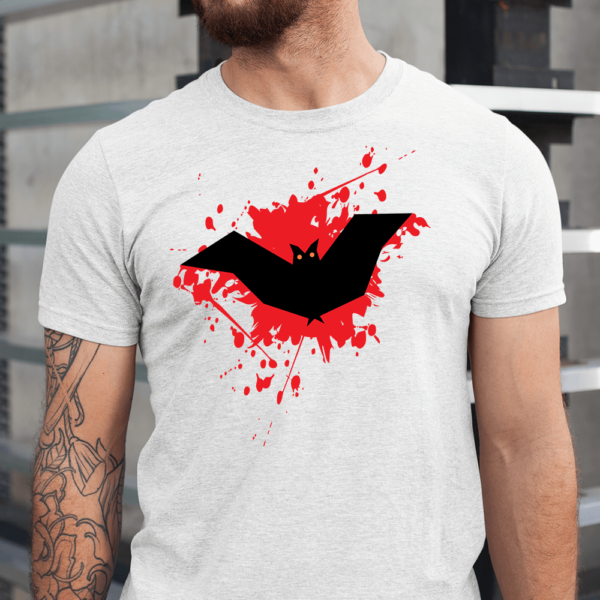 Bloody Bat Halloween Men Shirt