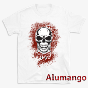 Bloody Skull Bow Tie Halloween Shirt