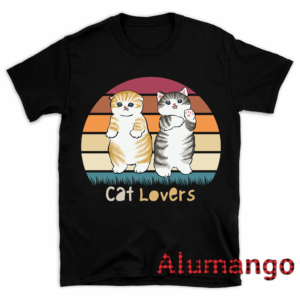 Cat Lovers Retro 2 Cats Shirt