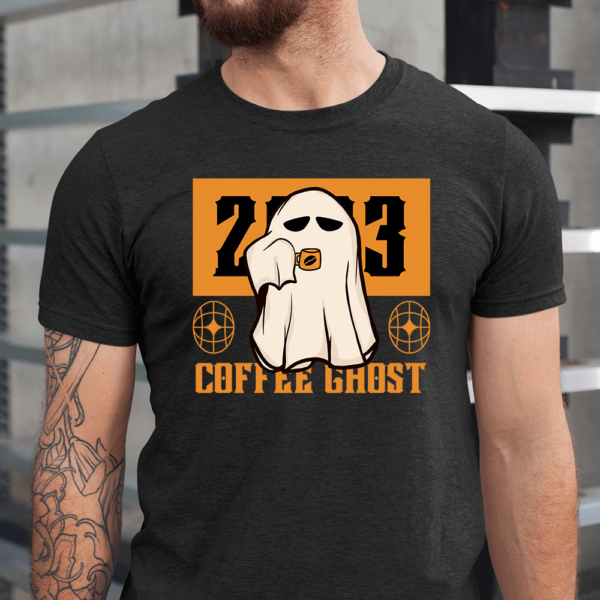 Coffee Ghost 2023 Halloween Men Shirt