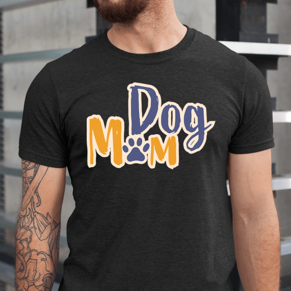 Dog Mom Paw Men Shirt