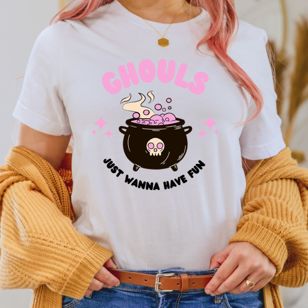 Ghouls Just Wanna Have Fun Halloween Lady Shirt