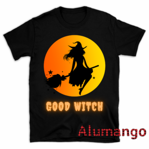 Good Witch Flying Moon Halloween Shirt