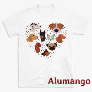 Love Dogs Heart Shape Shirt