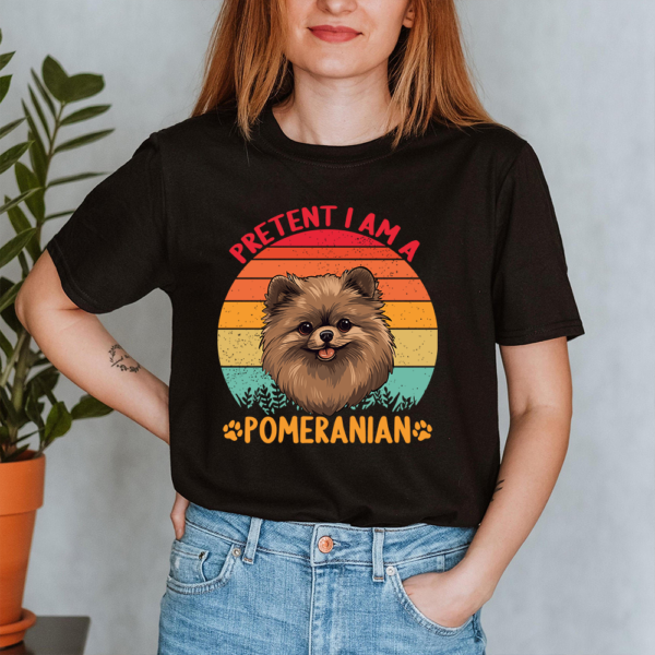 Pretent I'm A Pomeranian Dog Lady Shirt