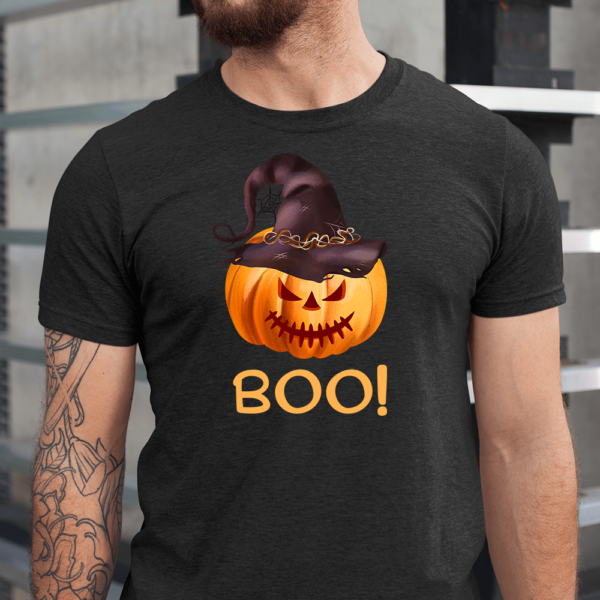 Pumpkin Boo Halloween Men Shirt