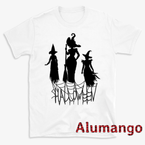 Silhouette Witch Net Halloween Shirt