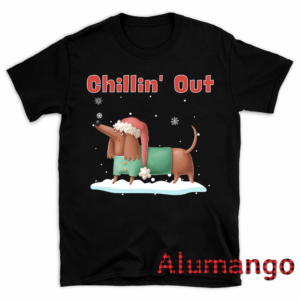 Chillin Out Snowy Christmas Dog Shirt