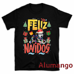 Feliz Navidog Christmas Light Dog Colorful Shirt