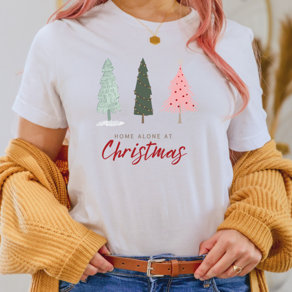 Home Alone At Christmas Lady Shirt