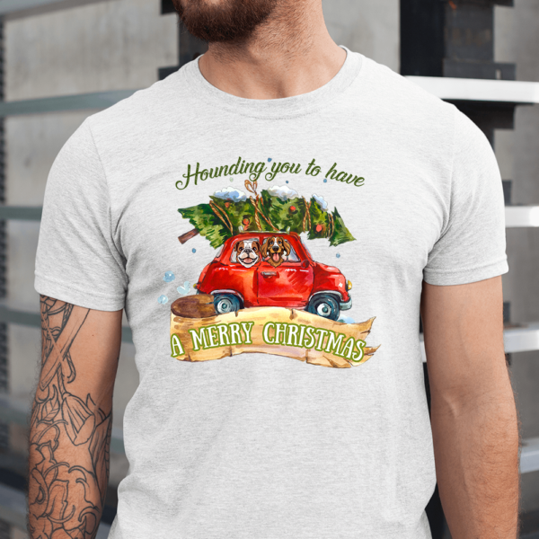 Hounding You To Have A Merry Christmas Dog Men Shirt