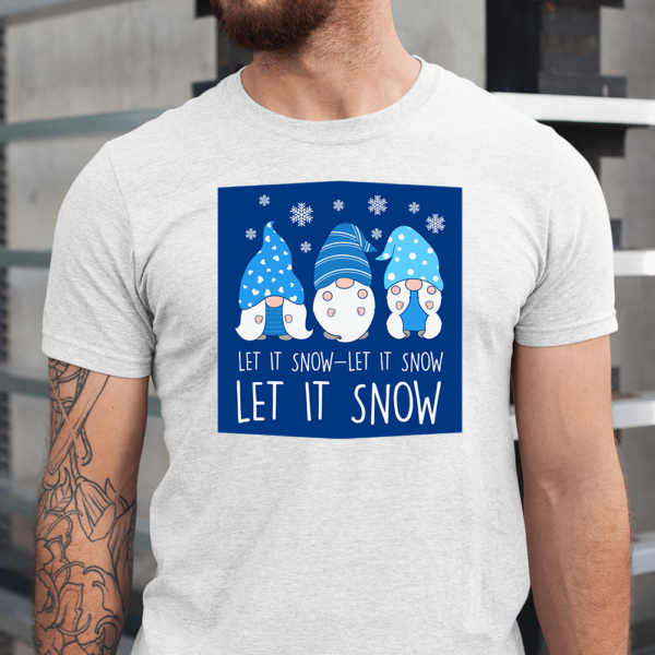 Let It Snow Gnomes Christmas Men Shirt