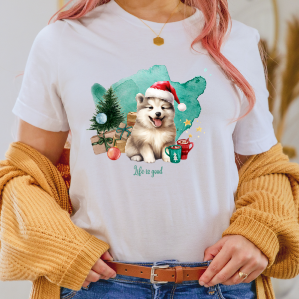 Life Is Good Christmas Lady Shirt