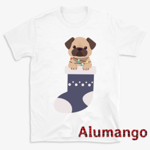 Pug In Christmas Sock Dog Shirt