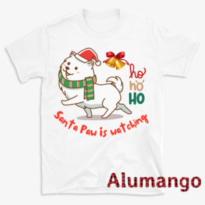 Santa Paw Is Watching Ho Ho Ho Christmas Dog Shirt