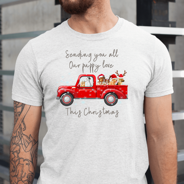 Sending You All Our Puppy Love This Christmas Dog Men Shirt
