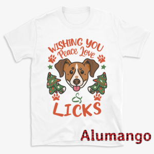 Wishing You Pease Love And Licks Christmas Dog Shirt