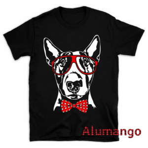 Bull Terrier Red Glass Bow Tie Dog Shirt