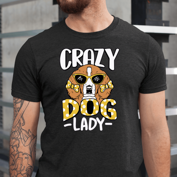 Crazy Dog Lady Dog Lover Men Shirt