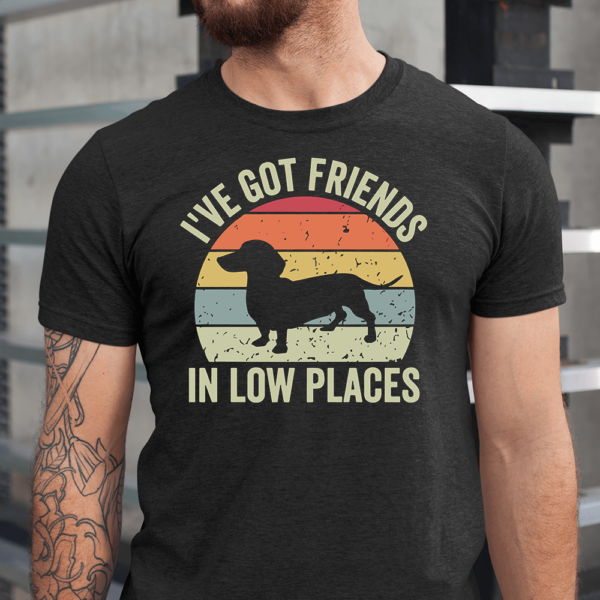 I've Got Friends In Low Places Dachshund Dog Men Shirt