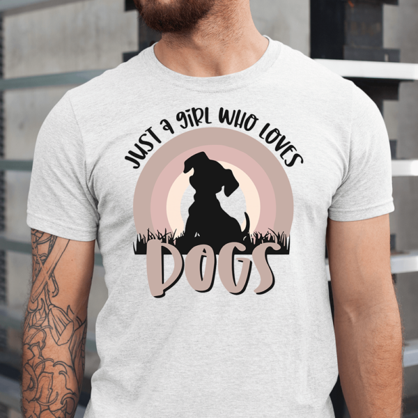 Just A Girl Who Loves Dogs Men Shirt
