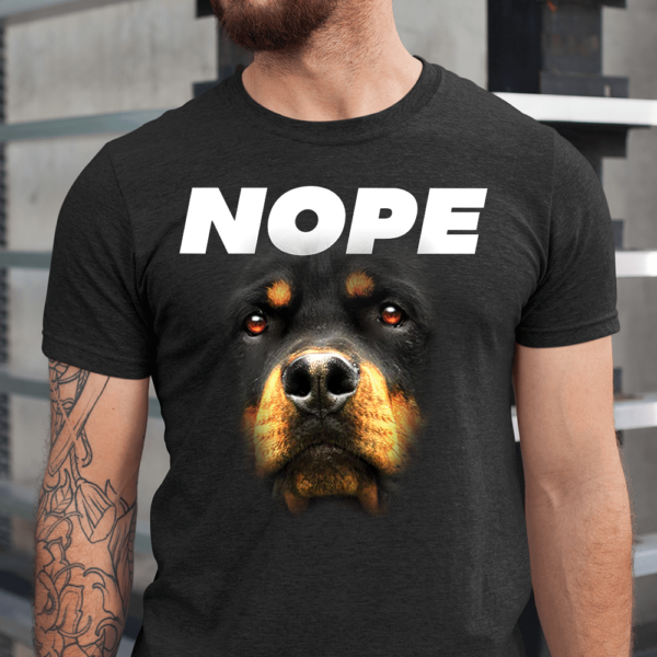 Rottweiler Nope Dog Men Shirt
