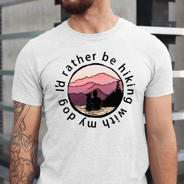 I'd Rather Be Hiking With My Dog Men Shirt