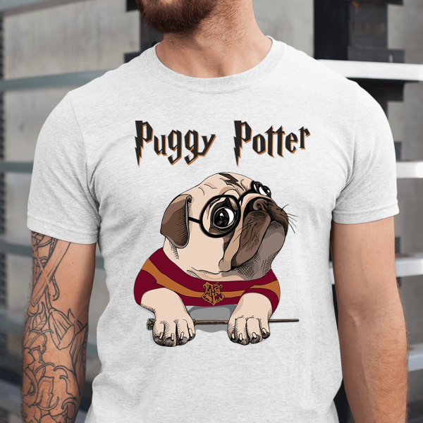 Puggy Potter Dog Lover Men Shirt